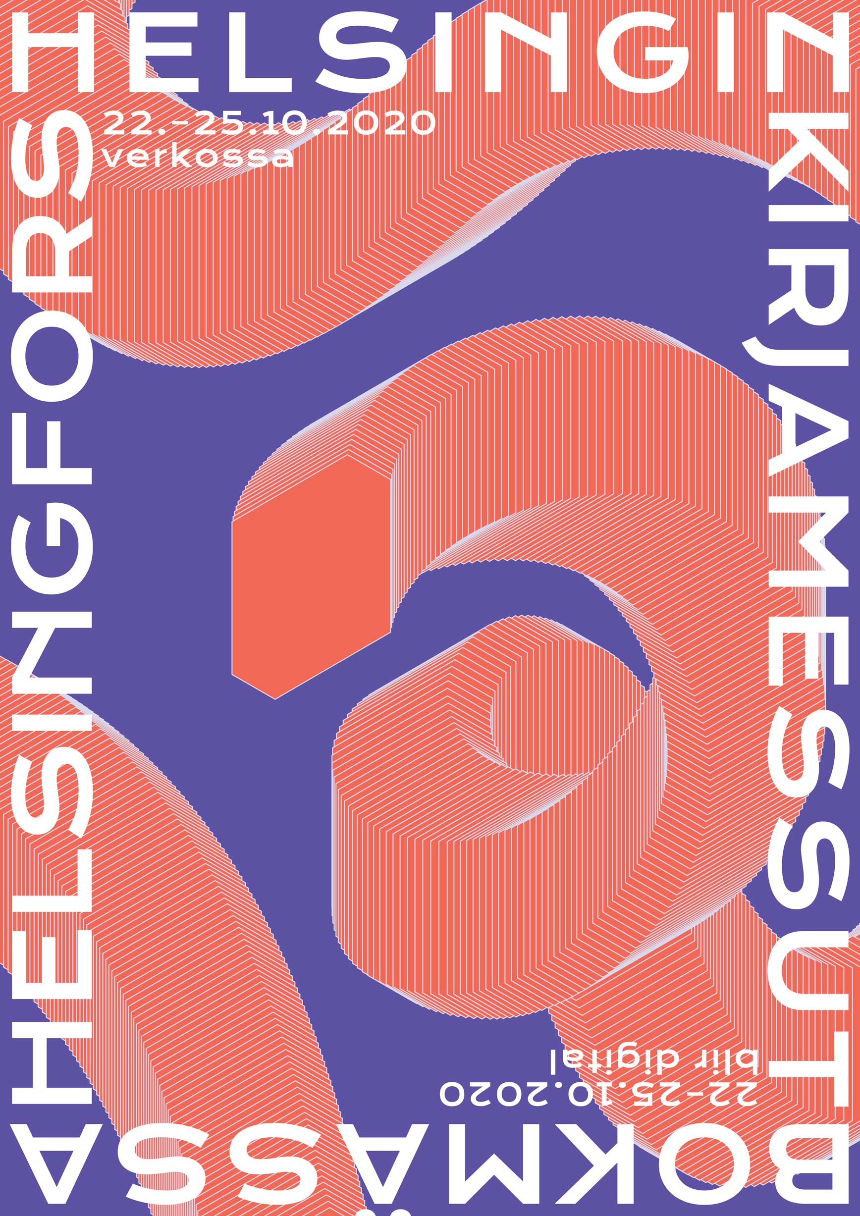 Helsingin kirjamessut 2020 poster designed by Tero Ahonen, Helsinki