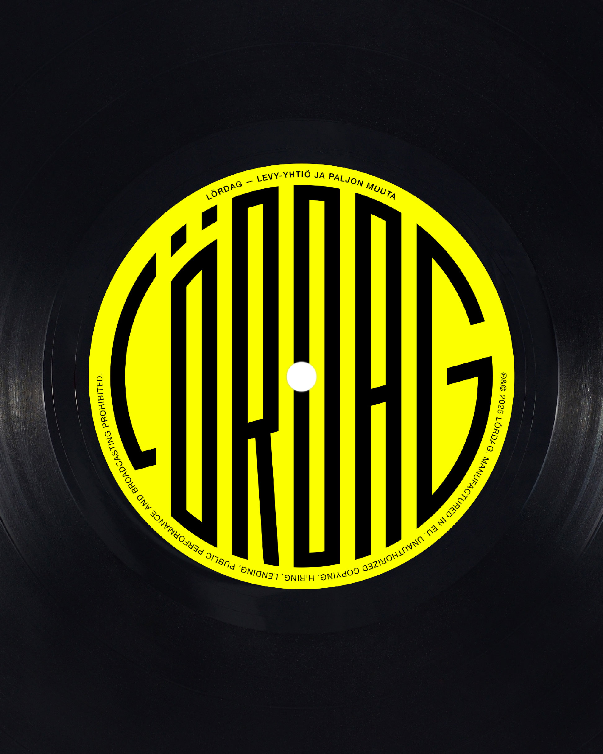 Lördag - Graphic design: Tero Ahonen, Helsinki, Finland.